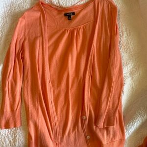 Apt 9 peach cardigan